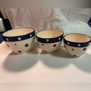 Star and Dot Patterned Bowls